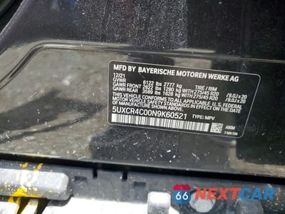 Zdjęcie 14 z 14 samochodu: 2022 BMW X5 SDRIVE 40I VIN:5UXCR4C00N9K60521 - miniatura