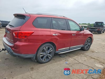 Trzecie zdjęcie samochodu z tyłu: 2018 NISSAN PATHFINDER PLATINUM VIN:5N1DR2MN3JC637971 - miniatura