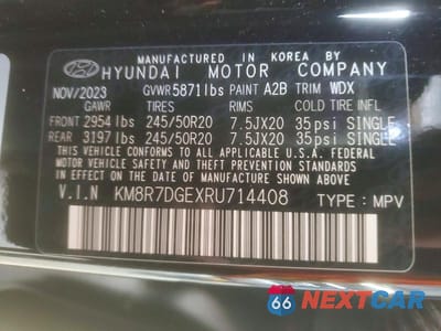 Zdjęcie 14 z 14 samochodu: 2024 HYUNDAI PALISADE CALLIGRAPHY VIN:KM8R7DGEXRU714408 - miniatura