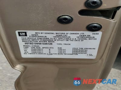Zdjęcie 13 z 13 samochodu: 2006 GMC NEW SIERRA C1500 VIN:2GTEC13V661336128 - miniatura