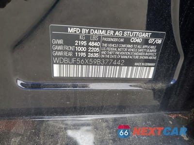 Zdjęcie 12 z 12 samochodu: 2009 MERCEDES-BENZ E 350 VIN:WDBUF56X59B377442 - miniatura