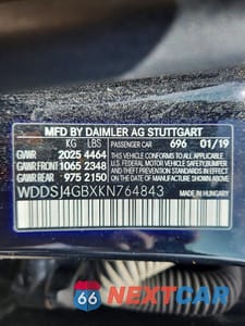 Zdjęcie 12 z 12 samochodu: 2019 MERCEDES-BENZ CLA 250 4MATIC VIN:WDDSJ4GBXKN764843 - miniatura