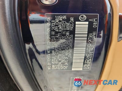 Zdjęcie 12 z 12 samochodu: 2006 LEXUS SC 430 VIN:JTHFN48Y069008356 - miniatura