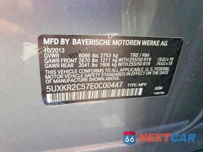 Zdjęcie 13 z 13 samochodu: 2014 BMW X5 SDRIVE35I VIN:5UXKR2C57E0C00447 - miniatura