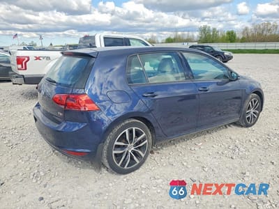 Trzecie zdjęcie samochodu z tyłu: 2016 VOLKSWAGEN GOLF S VIN:3VW217AU1GM037000 - miniatura