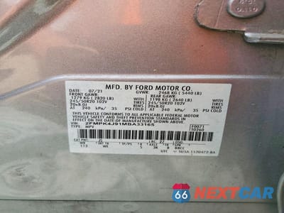 Zdjęcie 13 z 13 samochodu: 2021 FORD EDGE SEL VIN:2FMPK4J91MBA33165 - miniatura