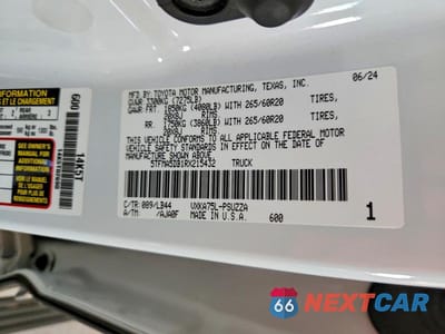 Zdjęcie 13 z 13 samochodu: 2024 TOYOTA TUNDRA 1794 EDITION VIN:5TFMA5DB1RX215432 - miniatura