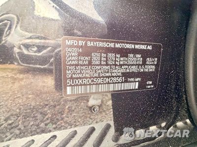 Zdjęcie 10 z 12 samochodu: 2014 BMW X5 XDRIVE35I VIN:5UXKR0C59E0H28561 - miniatura