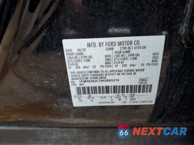 Zdjęcie 12 z 12 samochodu: 2022 FORD EXPLORER ST VIN:1FM5K8GC7NGB85219 - miniatura