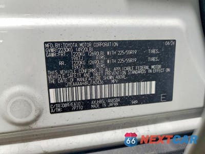 Zdjęcie 14 z 14 samochodu: 2024 TOYOTA VENZA LIMITED VIN:JTEAAAAH4RJ180436 - miniatura
