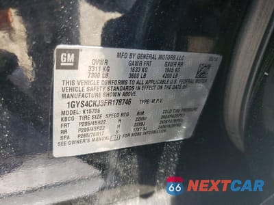 Zdjęcie 13 z 13 samochodu: 2015 CADILLAC ESCALADE PREMIUM VIN:1GYS4CKJ3FR178746 - miniatura