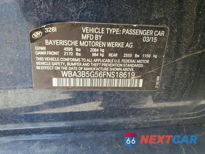 Zdjęcie 13 z 13 samochodu: 2015 BMW 328 XI SULEV VIN:WBA3B5G56FNS18619 - miniatura