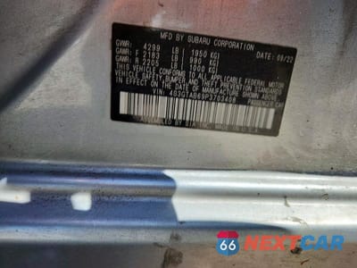 Zdjęcie 13 z 13 samochodu: 2023 SUBARU IMPREZA VIN:4S3GTAB69P3703408 - miniatura