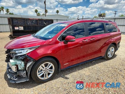 2021 TOYOTA SIENNA LIMITED 7-PASSENGER 5TDZRKEC9MS064245 - główne zdjęcie licytacji z USA - miniatura