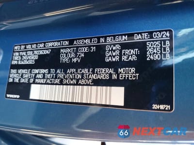 Zdjęcie 13 z 13 samochodu: 2024 VOLVO XC40 PLUS VIN:YV4L12UL7R2363047 - miniatura