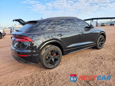 Trzecie zdjęcie samochodu z tyłu: 2022 AUDI Q8 PREMIUM PLUS VIN:WA1BVBF14ND026648 - miniatura
