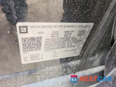 Zdjęcie 14 z 14 samochodu: 2019 CHEVROLET EQUINOX LT VIN:3GNAXWEU9KL203142 - miniatura