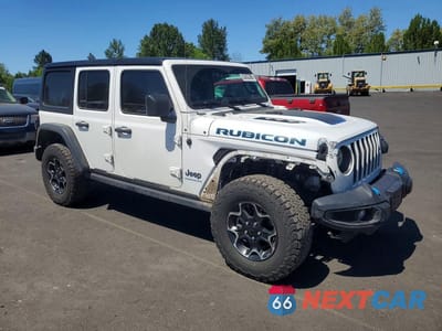 Czwarte zdjęcie samochodu z boku: 2023 JEEP WRANGLER RUBICON 4XE VIN:1C4JJXR61PW700344 - miniatura
