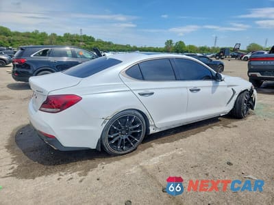 Trzecie zdjęcie samochodu z tyłu: 2019 GENESIS G70 2.0T ADVANCED VIN:KMTG44LA5KU016965 - miniatura