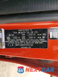 Zdjęcie 13 z 13 samochodu: 2023 KIA FORTE GT LINE VIN:3KPF54AD0PE652185 - miniatura