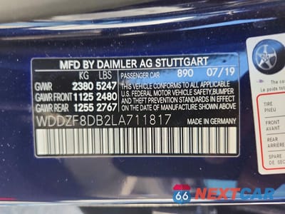 Zdjęcie 12 z 12 samochodu: 2020 MERCEDES-BENZ E 350 VIN:WDDZF8DB2LA711817 - miniatura