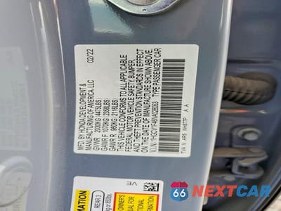 Zdjęcie 12 z 12 samochodu: 2022 HONDA ACCORD SPORT SE VIN:1HGCV1F46NA028063 - miniatura