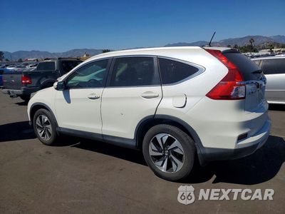 Drugie zdjęcie samochodu z przodu: 2016 HONDA CR-V TOURING VIN:5J6RM3H96GL014360 - miniatura