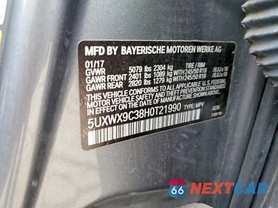 Zdjęcie 13 z 13 samochodu: 2017 BMW X3 XDRIVE28I VIN:5UXWX9C38H0T21990 - miniatura