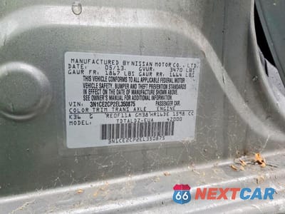 Zdjęcie 13 z 13 samochodu: 2014 NISSAN VERSA NOTE SV VIN:3N1CE2CP2EL350875 - miniatura