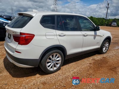 Trzecie zdjęcie samochodu z tyłu: 2013 BMW X3 XDRIVE28I VIN:5UXWX9C55D0A16087 - miniatura