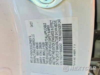 Zdjęcie 12 z 12 samochodu: 2021 HONDA ACCORD LX VIN:1HGCV1F18MA062431 - miniatura