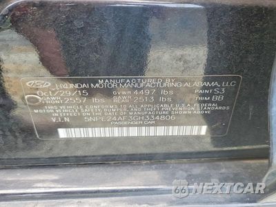Zdjęcie 12 z 12 samochodu: 2016 HYUNDAI SONATA SE VIN:5NPE24AF3GH334806 - miniatura
