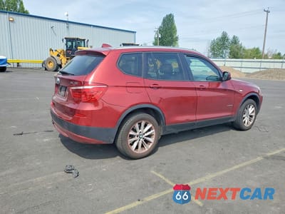 Trzecie zdjęcie samochodu z tyłu: 2013 BMW X3 XDRIVE28I VIN:5UXWX9C52D0A24924 - miniatura