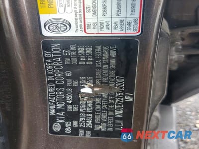 Zdjęcie 13 z 13 samochodu: 2006 KIA SPORTAGE LX VIN:KNDJE723767152007 - miniatura