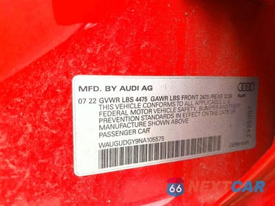 Zdjęcie 12 z 12 samochodu: 2022 AUDI A3 PREMIUM VIN:WAUGUDGY9NA105575 - miniatura