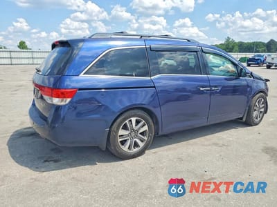 Trzecie zdjęcie samochodu z tyłu: 2014 HONDA ODYSSEY TOURING VIN:5FNRL5H91EB095014 - miniatura