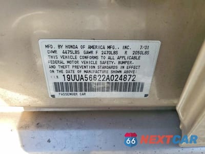 Zdjęcie 12 z 12 samochodu: 2002 ACURA 3.2TL VIN:19UUA56622A024872 - miniatura