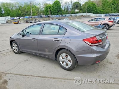 Drugie zdjęcie samochodu z przodu: 2013 HONDA CIVIC LX VIN:19XFB2F52DE221762 - miniatura