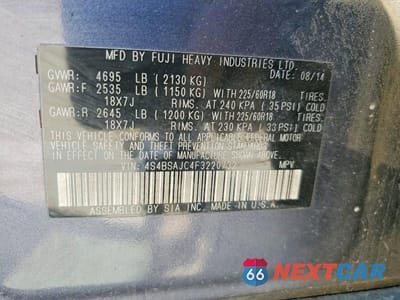 Zdjęcie 13 z 13 samochodu: 2015 SUBARU OUTBACK 2.5I LIMITED VIN:4S4BSAJC4F3220732 - miniatura