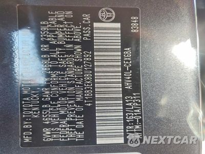 Zdjęcie 12 z 12 samochodu: 2011 TOYOTA CAMRY HYBRID VIN:4T1BB3EK8BU127892 - miniatura