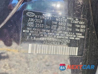 Zdjęcie 13 z 13 samochodu: 2024 HYUNDAI SONATA SEL VIN:KMHL64JA9RA425262 - miniatura