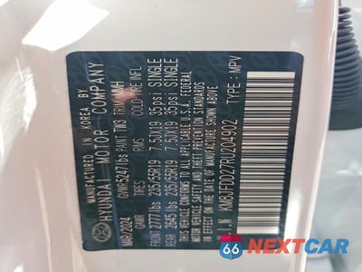 Zdjęcie 13 z 13 samochodu: 2024 HYUNDAI TUCSON LIMITED VIN:KM8JFDD27RU204902 - miniatura