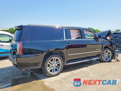 Trzecie zdjęcie samochodu z tyłu: 2019 GMC YUKON XL C1500 SLT VIN:1GKS1GKC2KR257217 - miniatura