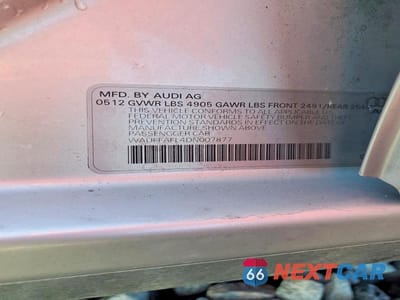 Zdjęcie 12 z 12 samochodu: 2013 AUDI A4 PREMIUM PLUS VIN:WAUFFAFL4DN007877 - miniatura