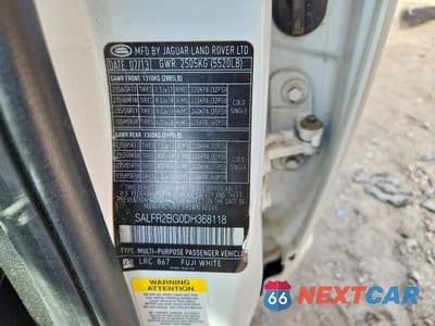 Zdjęcie 13 z 13 samochodu: 2013 LAND ROVER LR2 HSE VIN:SALFR2BG0DH368118 - miniatura