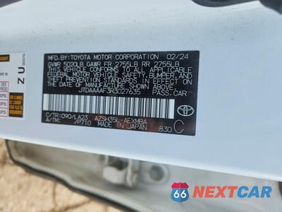 Zdjęcie 12 z 12 samochodu: 2024 TOYOTA CROWN LIMITED VIN:JTDAAAAF3R3027635 - miniatura
