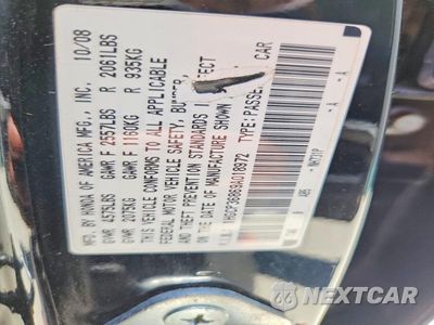 Zdjęcie 12 z 12 samochodu: 2009 HONDA ACCORD EXL VIN:1HGCP36869A018972 - miniatura