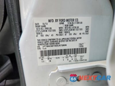 Zdjęcie 12 z 12 samochodu: 2014 FORD F350 SUPER DUTY VIN:1FT8W3BT0EEA72806 - miniatura
