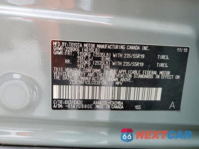 Zdjęcie 13 z 13 samochodu: 2020 TOYOTA RAV4 XLE PREMIUM VIN:2T3C1RFV2LC039126 - miniatura