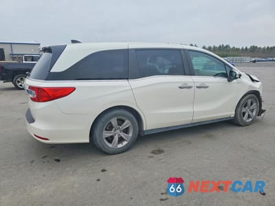 Trzecie zdjęcie samochodu z tyłu: 2018 HONDA ODYSSEY EXL VIN:5FNRL6H71JB055921 - miniatura